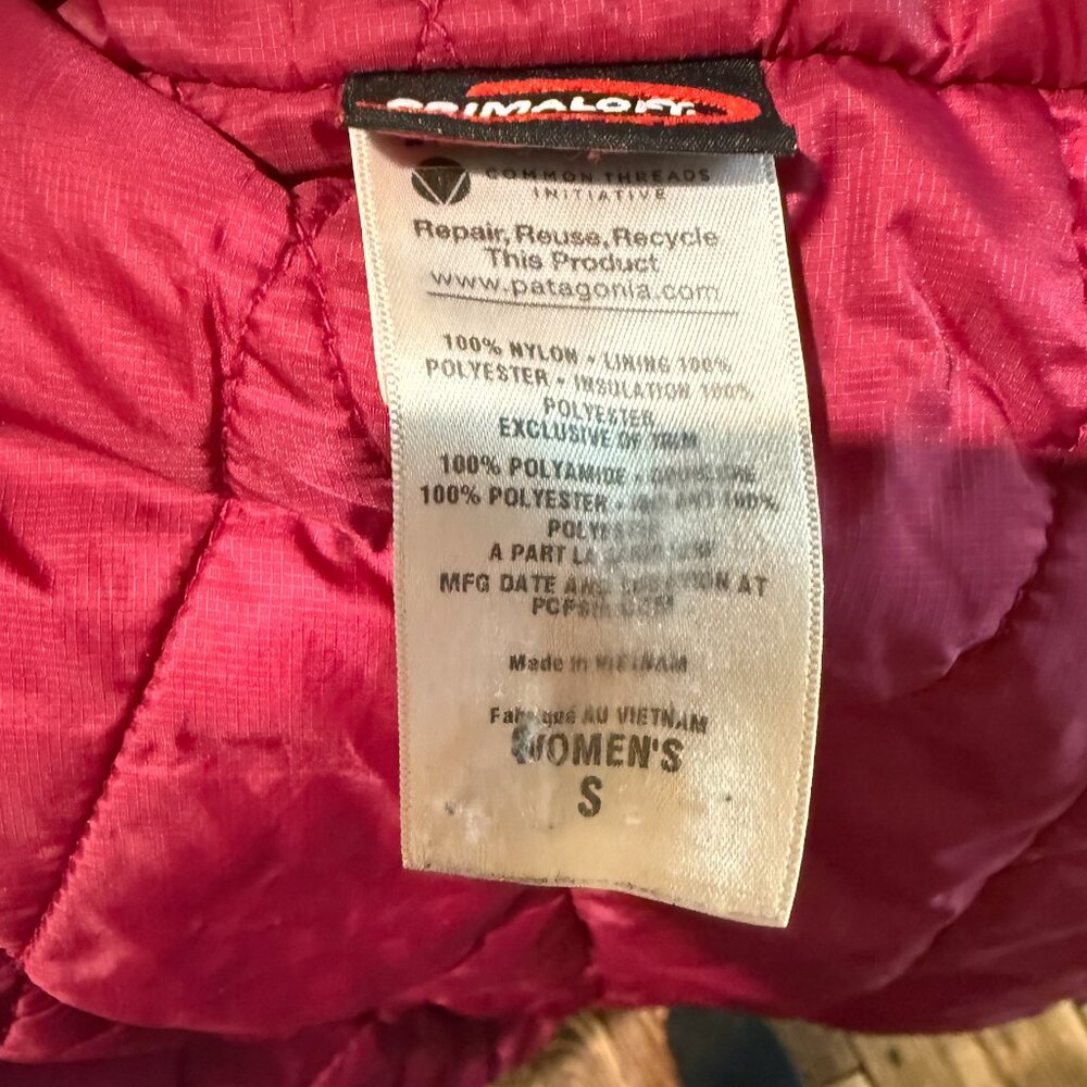 Patagonia Winter Sun Hoody Jacket Primaloft Quilt-lined Womens Size Small Plum - Picture 11 of 12